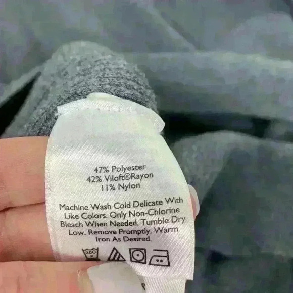 Eddie Bauer Men’s Crewneck Blue Stripe Sweater Top size TL - Picture 8 of 8